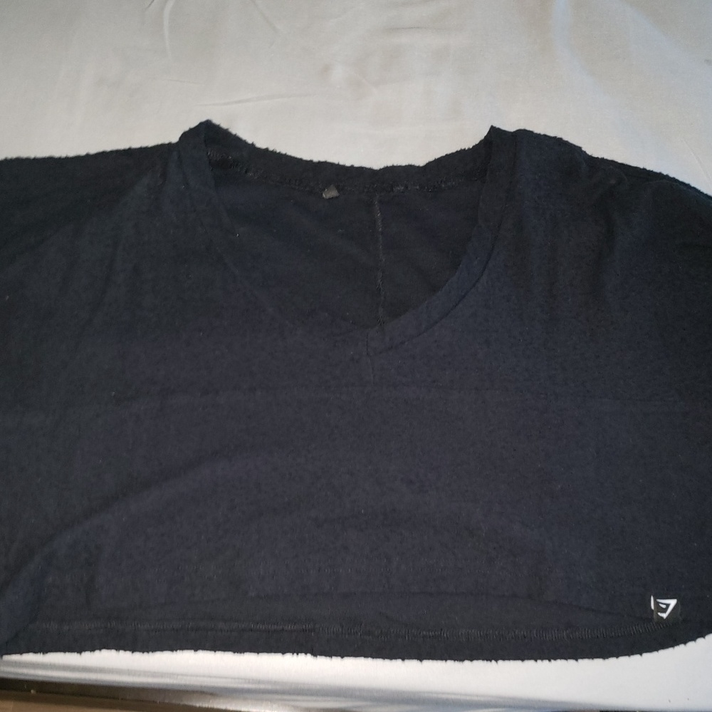 Long sleeve cropped towel tee